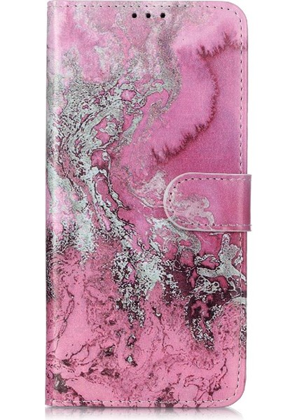 Samsung Galaxy A20S Manyetik Pu Deri Cüzdan Kart Yuvaları Için Flip Case (Yurt Dışından)