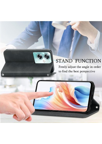 Oppo A79 5g Cüzdan Deri Kılıf Için Flip Case Basit Iş Darbeye (Yurt Dışından) modelleri
