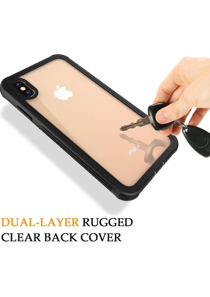 Iphone Xs Max Damla ve Çarpışma Geçirmez Tamamen Şeffaf Pet Film Için Kılıf (Yurt Dışından) fiyatları