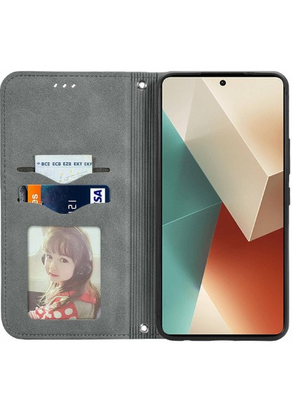 Xiaomi Redmi Not 13 Için Flip Case 5g Deri Kılıf Cüzdan Kapak Çevirin (Yurt Dışından)