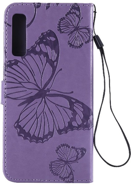 Samsung Galaxy A7 2018 Flip Kickstand Darbeye Kapak Kapak Için Flip Case (Yurt Dışından)