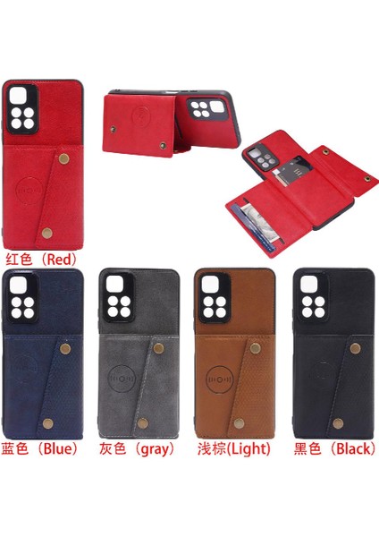 Cüzdan Kılıf Xiaomi Redmi Not 11S 5g Buit Demir Darbeye Kickstand (Yurt Dışından)