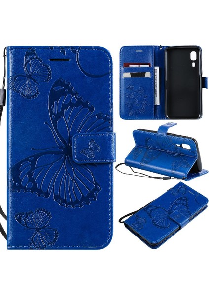 Kart Yuvası Standı Darbeye Kapak ile Samsung Galaxy A2 Çekirdek Için Flip Case (Yurt Dışından)