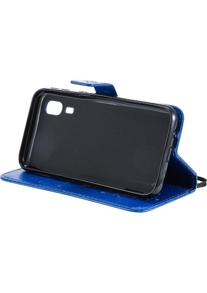 Kart Yuvası Standı Darbeye Kapak ile Samsung Galaxy A2 Çekirdek Için Flip Case (Yurt Dışından)