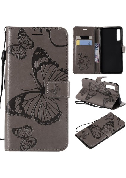 Samsung Galaxy A7 2018 Flip Kickstand Darbeye Kapak Kapak Için Flip Case (Yurt Dışından)