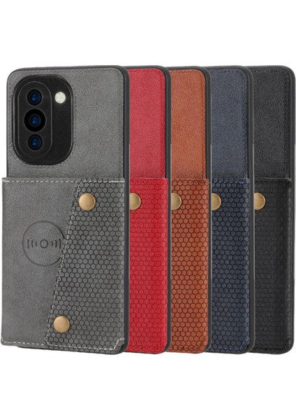 Cüzdan Kılıf Için Huawei Nova 10 Pro Buit Demir Kart Tutucu Cüzdan Kılıf (Yurt Dışından) modelleri