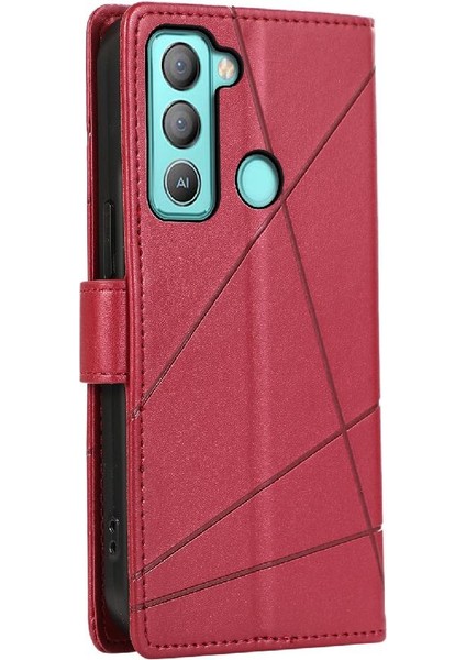 Tecno Pop 5 Lte Şok Emici Darbeye Dayanıklı Kickstand Üç Için Flip Case (Yurt Dışından)