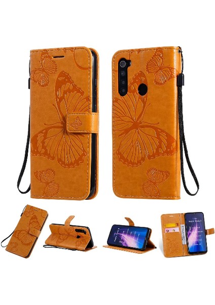 Kart Yuvası Standı ile Xiaomi Redmi Not 8 Için Flip Case Kickstand Pu (Yurt Dışından)