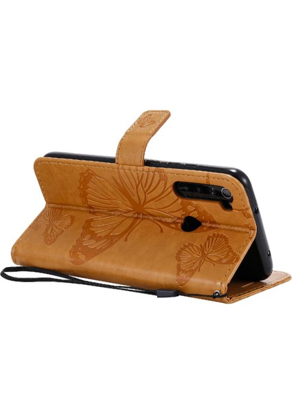 Kart Yuvası Standı ile Xiaomi Redmi Not 8 Için Flip Case Kickstand Pu (Yurt Dışından)