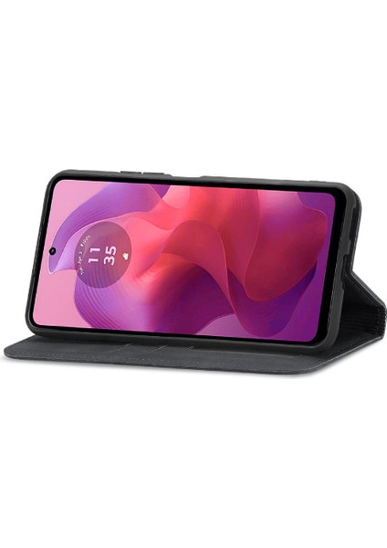Motorola Moto G24 Flip Kapak Cüzdan Için Flip Case Basit Iş Deri (Yurt Dışından) fırsatları