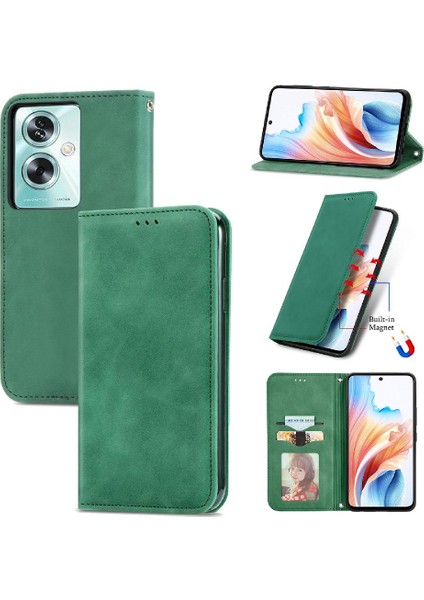 Oppo A79 5g Cüzdan Deri Kılıf Için Flip Case Basit Iş Darbeye (Yurt Dışından)