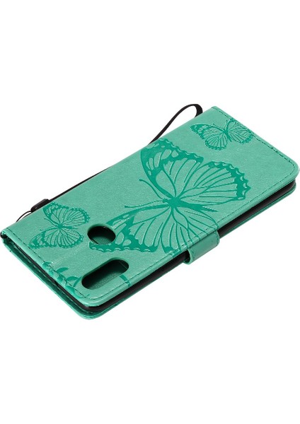 Samsung Galaxy A10S Manyetik Kapak Için Flip Case Pu Deri Kapak Kickstand (Yurt Dışından)