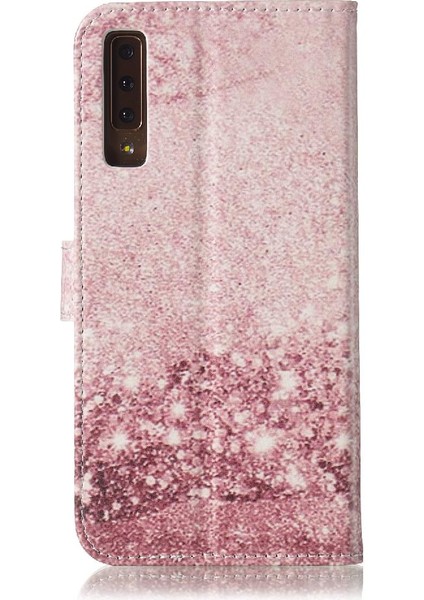 Samsung Galaxy A7 2018 Için Flip Case Mermer Desen Tam Koruma Pu (Yurt Dışından)
