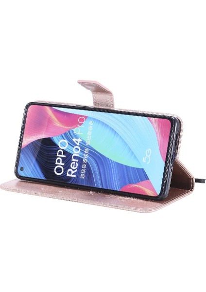 Oppo Için Flip Case Oppo 4 Pro 5g Flip Kickstand Kart Yuvası Standı ile Pu (Yurt Dışından)