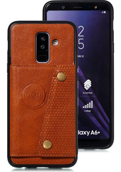 Samsung Galaxy A6 Artı 2018 Kickstand Cüzdan Kılıf Buit Için Cüzdan Kılıf (Yurt Dışından)