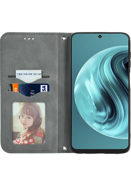 Huawei Nova 12I Için Flip Case Deri Kılıf Kapak Darbeye Cüzdan (Yurt Dışından)