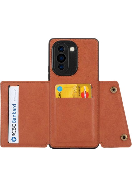 Cüzdan Kılıf Için Huawei Nova 10 Pro Buit Demir Kart Tutucu Cüzdan Kılıf (Yurt Dışından) modelleri