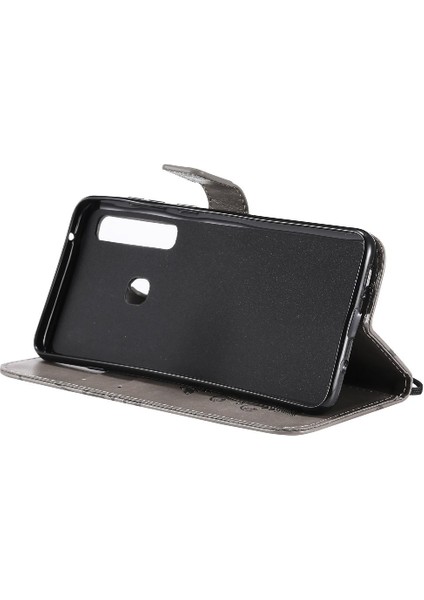 Samsung Galaxy A9 2018 Için Flip Case Manyetik Kapak Pu ile Kickstand Çevirin (Yurt Dışından)
