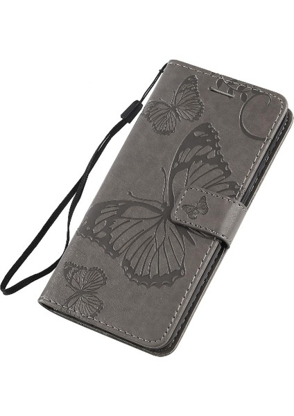 Samsung Galaxy A10E Için Flip Case Kart Yuvası Standı ile Kickstand Pu Çevirin (Yurt Dışından)