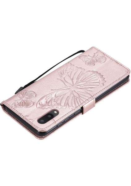 Samsung Galaxy A02 Için Flip CASE/M02 Pu Deri Darbeye Kapak ile Çevirin (Yurt Dışından)