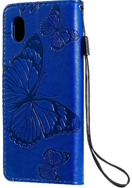 Kart Yuvası Standı ile Samsung Galaxy A01 Çekirdek Için Flip Case Pu Deri Flip (Yurt Dışından)