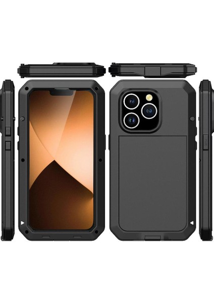 Iphone 14 Için Kılıf Pro Max Alüminyum Alaşım Metal Kasa Açık Spor 360 (Yurt Dışından)