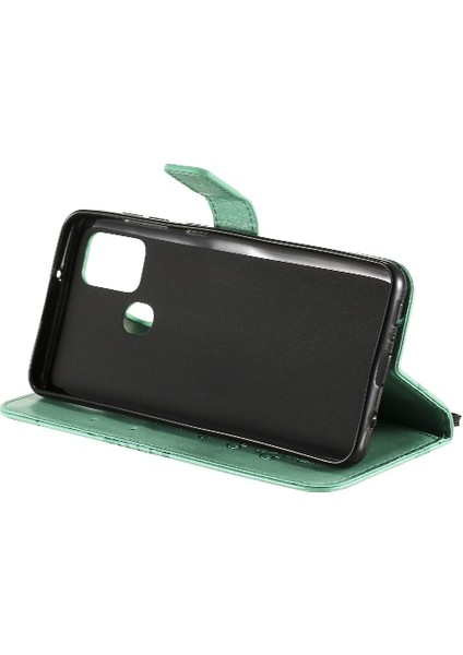 Samsung Galaxy A21S Darbeye Kapak Flip Case Kickstand ile Pu (Yurt Dışından)