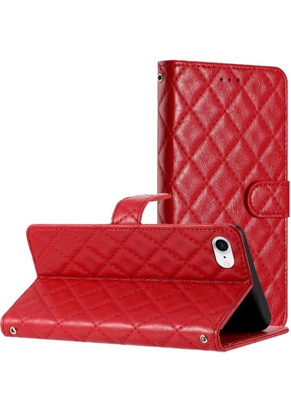 IPhone 7/8 Için Flip Case Tpu Darbeye Manyetik Folio Kickstand Pu Cüzdan (Yurt Dışından)