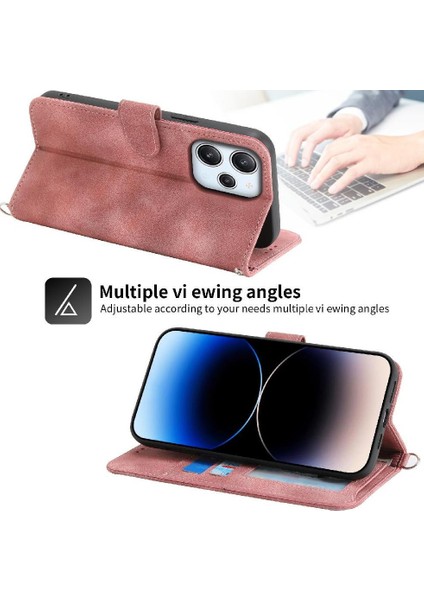 Xiaomi Redmi Için Flip Case 12 4g Bileklik Kabartmalı Darbeye Çoklu (Yurt Dışından)