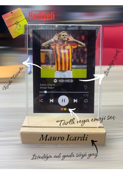 Taraftarlara Özel Fotoğraflı, Sözlü ve Barkodlu Spotify Masaüstü Plak