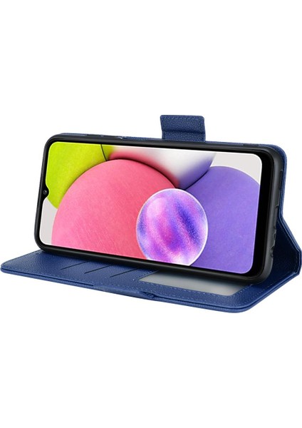 Samsung Galaxy A03S Cüzdan Manyetik Yan Toka Pu Deri Kart (Yurt Dışından)