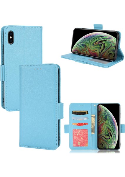 Iphone X/xs Kart Yuvaları Tutucu Pu Deri Yan Toka Cüzdan (Yurt Dışından)