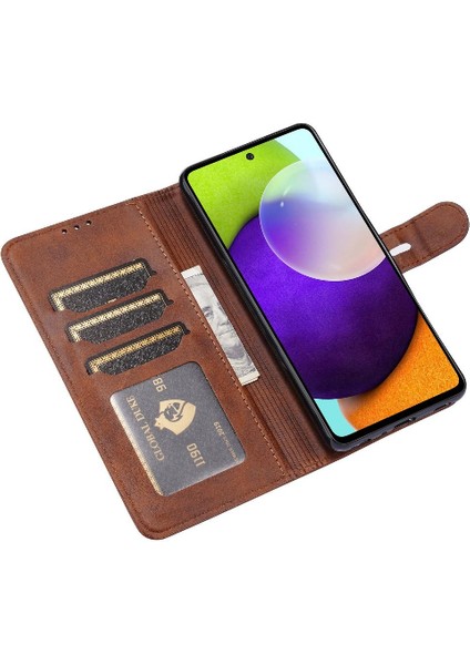 Samsung Galaxy A23 4g Kickstand Için Cüzdan Durumda Tüm Yuvarlak Koruma (Yurt Dışından)