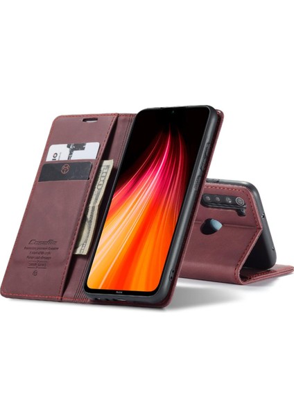 Xiaomi Redmi Not 8 Için Flip Case Kart Yuvası Kickstand Manyetik Pu (Yurt Dışından)