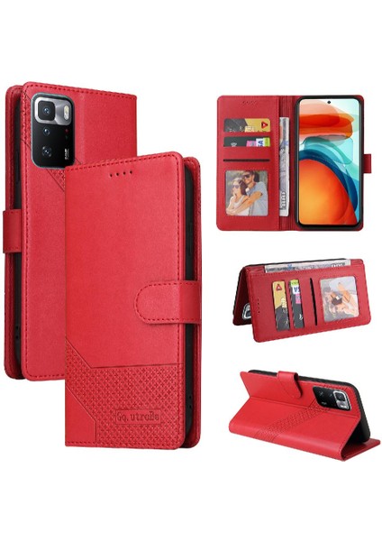 Xiaomi Redmi Not 10 Pro Için Flip Case Üç Kart Yuvaları 4 Köşe Prim (Yurt Dışından)