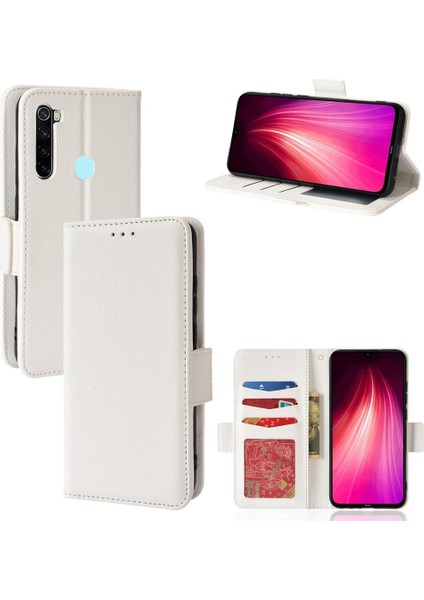 Xiaomi Redmi Not 8 Için Kılıf Pu Deri Cüzdan Kart Yuvaları Tutucu Yan (Yurt Dışından)