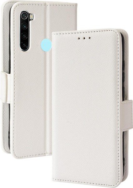 Xiaomi Redmi Not 8 Için Kılıf Pu Deri Cüzdan Kart Yuvaları Tutucu Yan (Yurt Dışından)
