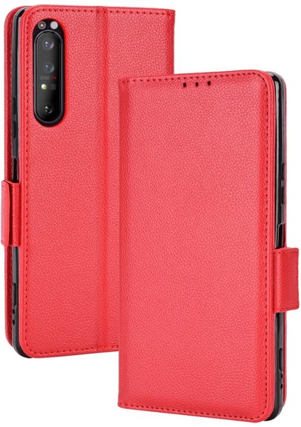 Sony Xperia 1 Ii Için Kılıf Manyetik Pu Deri Yan Toka Kart Yuvaları (Yurt Dışından)