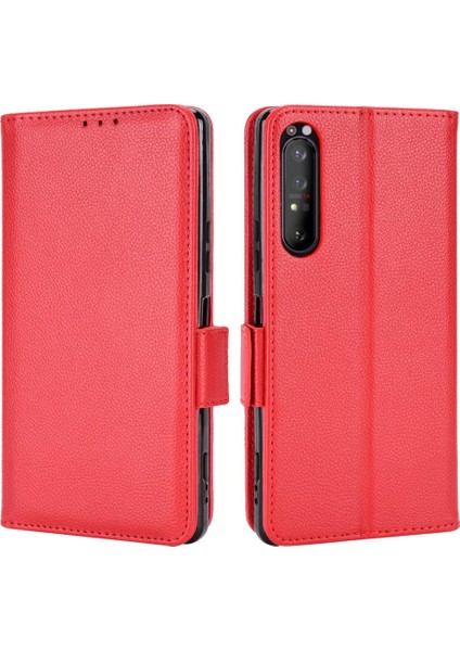 Sony Xperia 1 Ii Için Kılıf Manyetik Pu Deri Yan Toka Kart Yuvaları (Yurt Dışından)