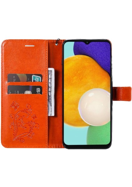 Samsung Galaxy A13 5g Için Flip Case Kart Yuvası Standı ile Kickstand Pu Çevirin (Yurt Dışından)