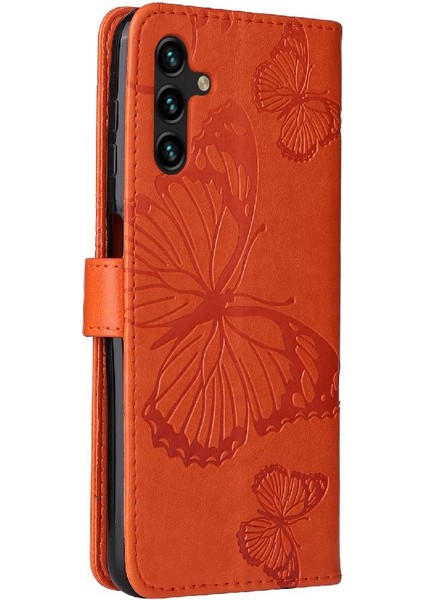 Samsung Galaxy A13 5g Için Flip Case Kart Yuvası Standı ile Kickstand Pu Çevirin (Yurt Dışından)