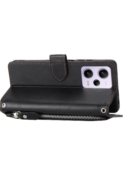 Xiaomi Redmi Not 12 Için Flip Case Pro Artı Kickstand Kayış Kart Tutucu (Yurt Dışından)