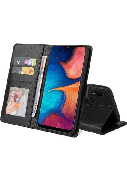 Samsung Galaxy A20E Üç Kart Yuvaları Darbeye Kickstand 4 Için Flip Case (Yurt Dışından)