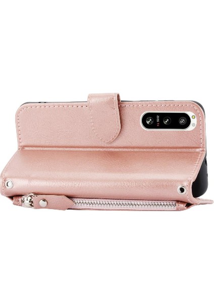 Sony Xperia 5 Iv Kickstand Pu Deri Kayış Kart Tutucu Için Flip Case (Yurt Dışından) fırsatları