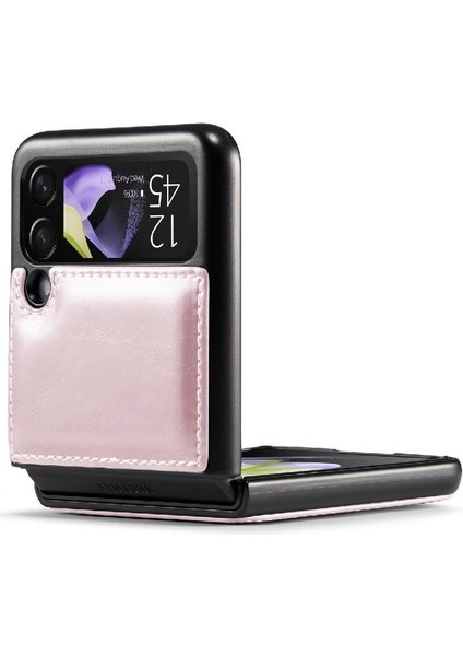 Samsung Galaxy Z Flip 4 Için Flip Case 5g Kickstand Kart Tutucu Retro (Yurt Dışından)