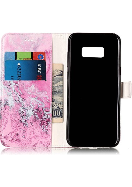 Samsung Galaxy S8 Artı Manyetik Pu Deri Cüzdan Mermer Için Flip Case (Yurt Dışından) modelleri