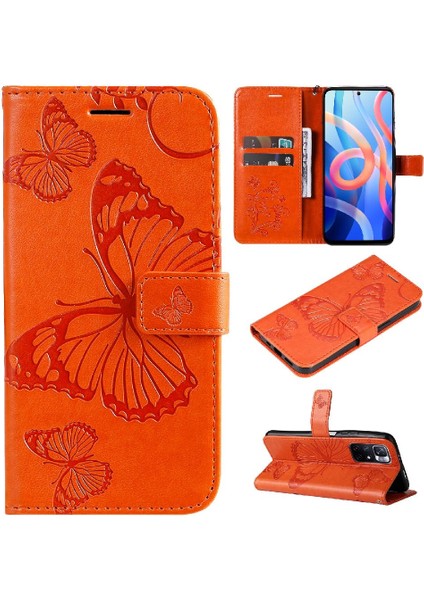 Manyi Mall Xiaomi Redmi Not 11 Için Flip Case 5g Darbeye Kapak ile Kickstand Çevirin (Yurt Dışından)