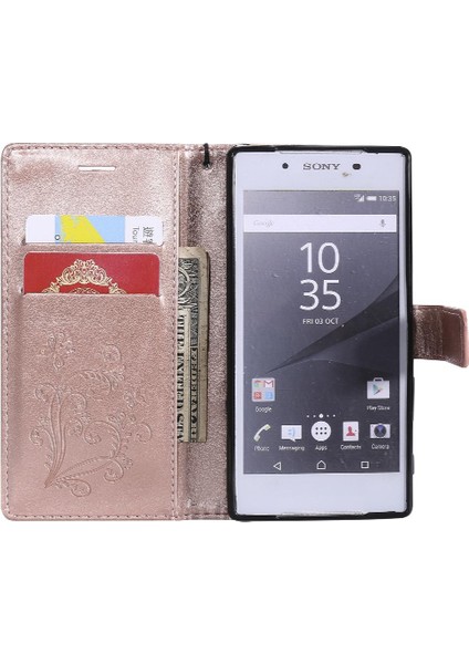 Sony Xperia Z5 Flip Kickstand Manyetik Kapak Için Flip Case Kart Yuvası ile (Yurt Dışından) fiyatları