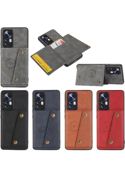 Cüzdan Durumda Xiaomi 12 Lite Cüzdan Durumda Kart Tutucu Kickstand Buit (Yurt Dışından)