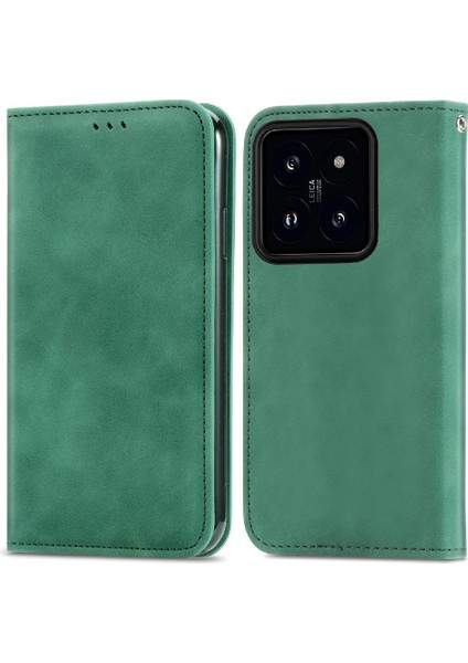 Xiaomi 14 5g Için Flip Case Kapak Darbeye Deri Kılıf Cüzdan (Yurt Dışından)